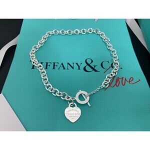 Tiffany & Co. Heart Tag Chain Link Necklace